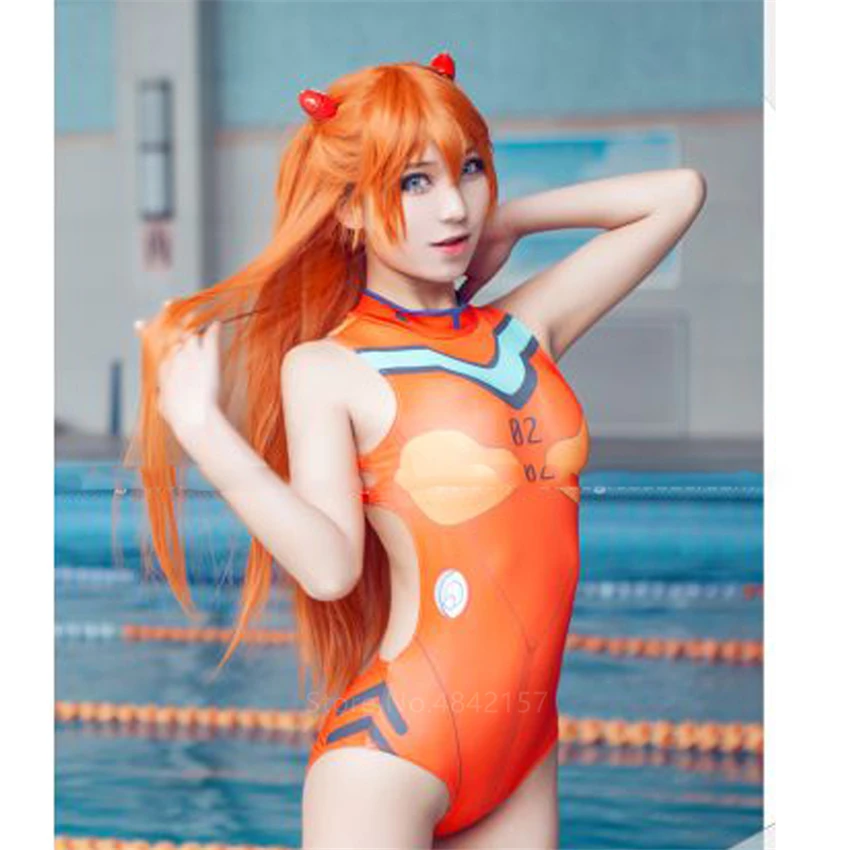 Костюм для косплея DVA Asuka с открытой промежностью эротическое нижнее белье без