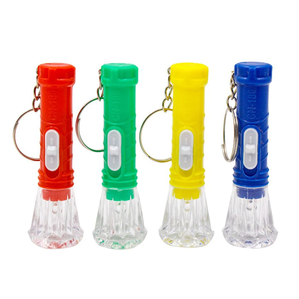 12 шт. брелок мини случайный цвет светящиеся брелки Одежда Аксессуары фонарик