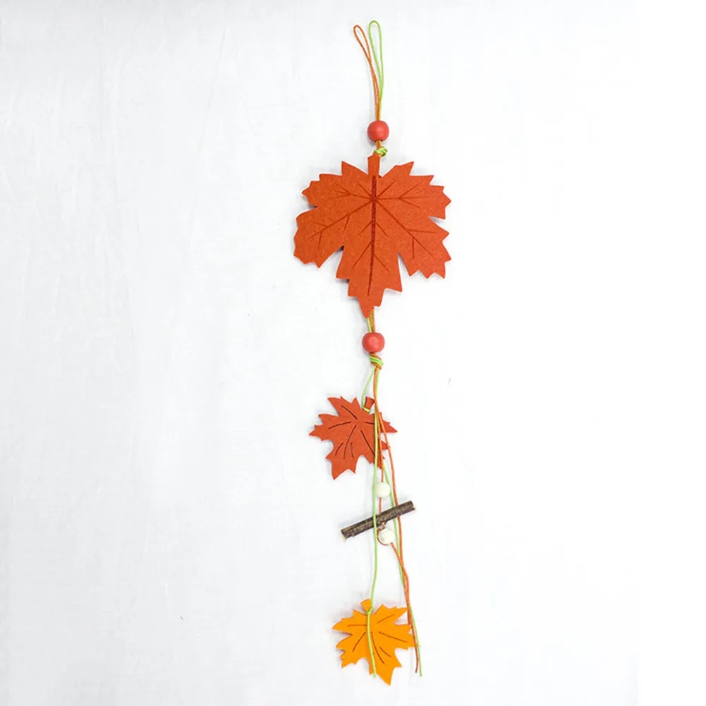 

1PC Cartoon Pendant Felt Christmas Tree Hanging Pendant Hedgehog Maple Leaf Xmas Party Decor Navidad