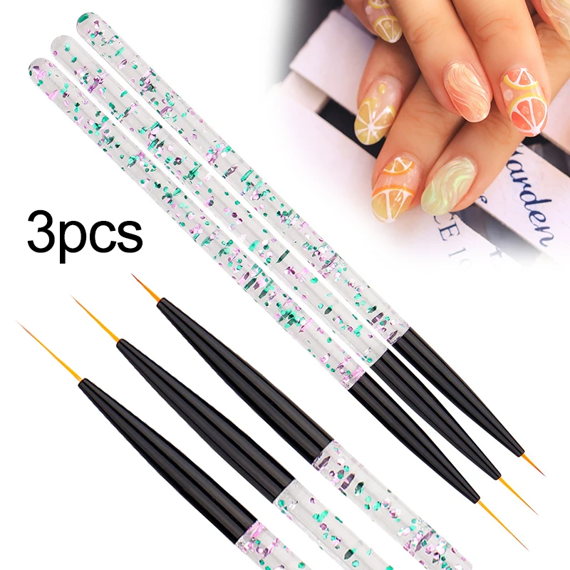 3 шт. кисти для маникюра 7/11/15 мм|Кисти ногтей| |