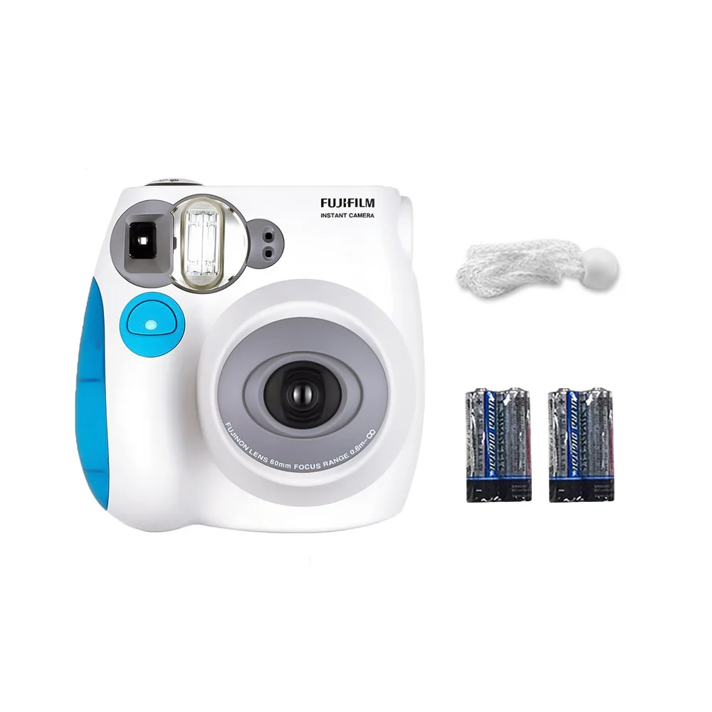 Fujifilm Instax Mini7s мгновенная камера пленочная камера с автоматической фокусировкой с ремешком на запястье для подарка