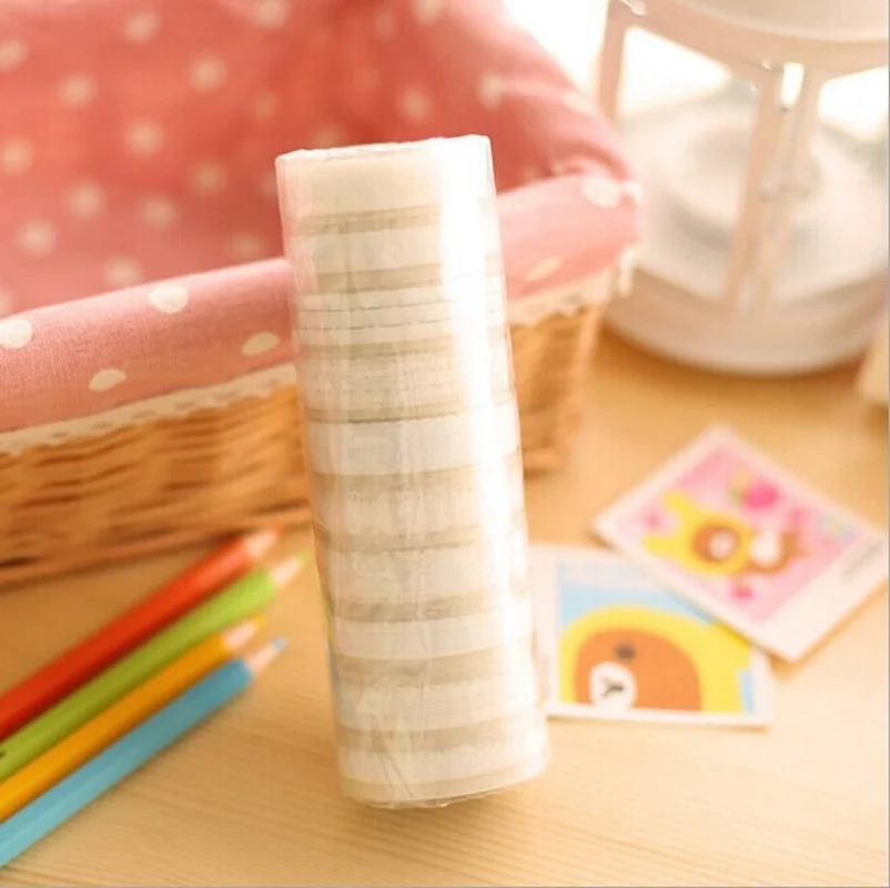 

10pcs 10meters 15mm Wide Masking TapeCraft Tape Vibrant Rainbow Colored Painters Tape Great for Arts & Crafts