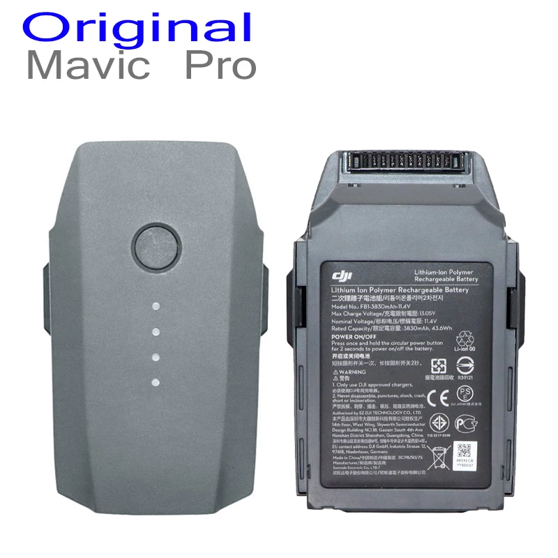 Дополнительные новые и б/у оригинальные батареи DJI Mavic Pro Max 27-min время полета интеллектуальные аксессуары для батареи полета