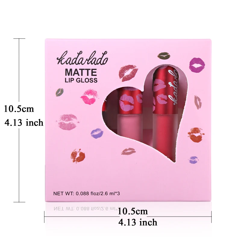 Модная нюдовая Матовая жидкая помада набор водостойкий бархатный блеск для губ