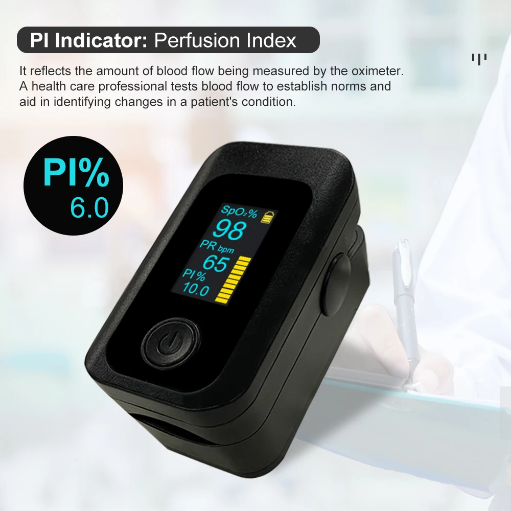 Пульсоксиметр ELERA Пальчиковый портативный с OLED-экраном и будильником |