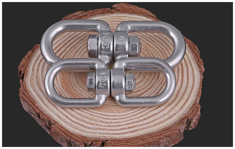 Вращающееся кольцо из нержавеющей стали 304 Универсальное с 8-кольцевой пряжкой