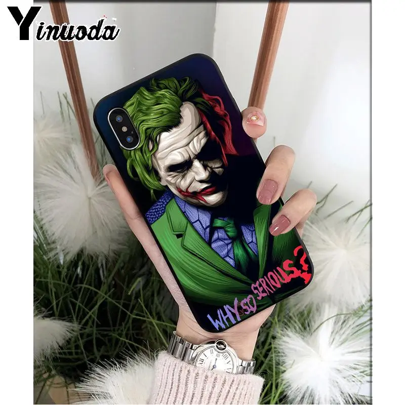 Yinuoda Batman Joker Comic TPU Soft Silicone Phone Case Cover for iPhone 8 7 6 6S Plus 5 5S SE XR X XS MAX Coque Shell