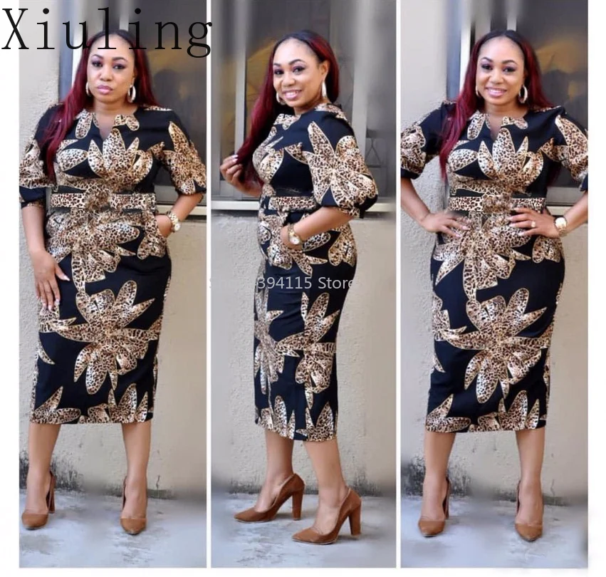 Африканские платья для женщин новинка 2019 африканские эластичные мешковатые