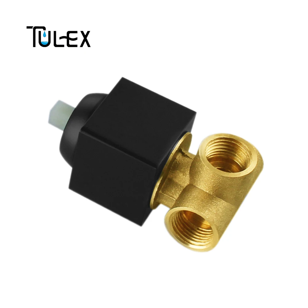 TULEX, черный скрытый смеситель для душа, настенный клапан, горячая и холодная вода, душевой кран, латунная насадка для душа