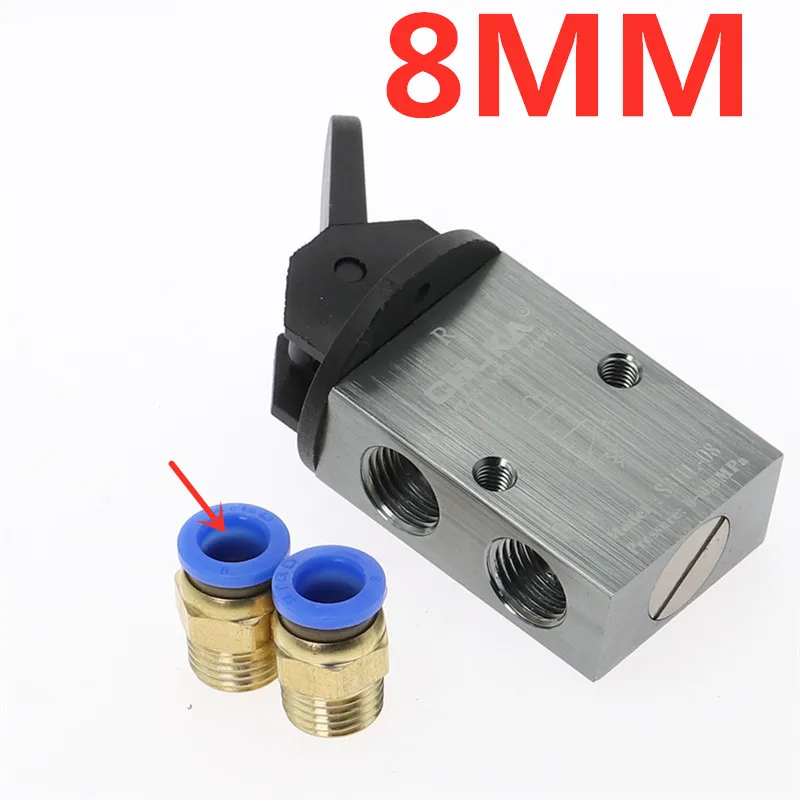 

Пневматический клапан S3HL-08 2 положения 3 направления