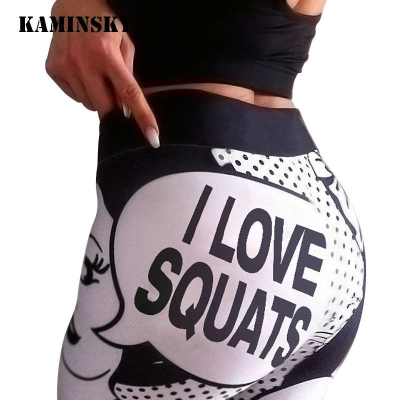 Kaminsky/Леггинсы с мультяшным принтом Леггинсы в стиле панк-рок Обтягивающие брюки