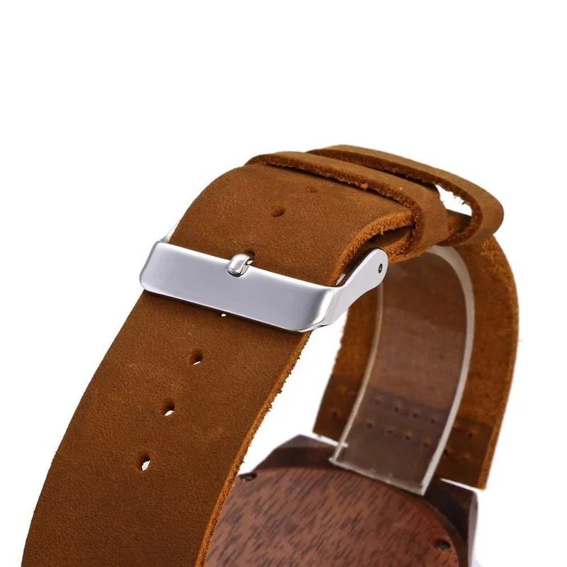 

Mahogany Men's Watch Handmade Wooden Retro Watch Casual Watch Simple Top Dial Quartz Chronograph Relogio Masculino