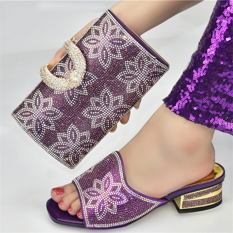 Новое поступление распродажа комплект женской подходящей обуви и сумочки