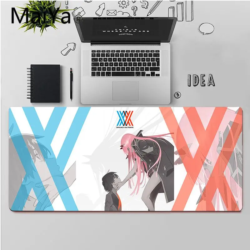 

Maiya Top Quality Anime Darling in the FranXX Laptop Gaming Mice Mousepad Free Shipping Large Mouse Pad Keyboards Mat
