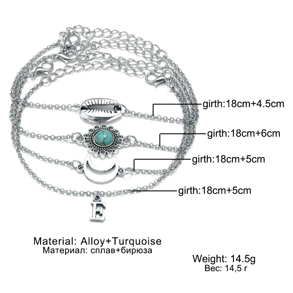 Женский браслет-цепочка DIEZI Богемский Браслет серебряного цвета с цветком ладони