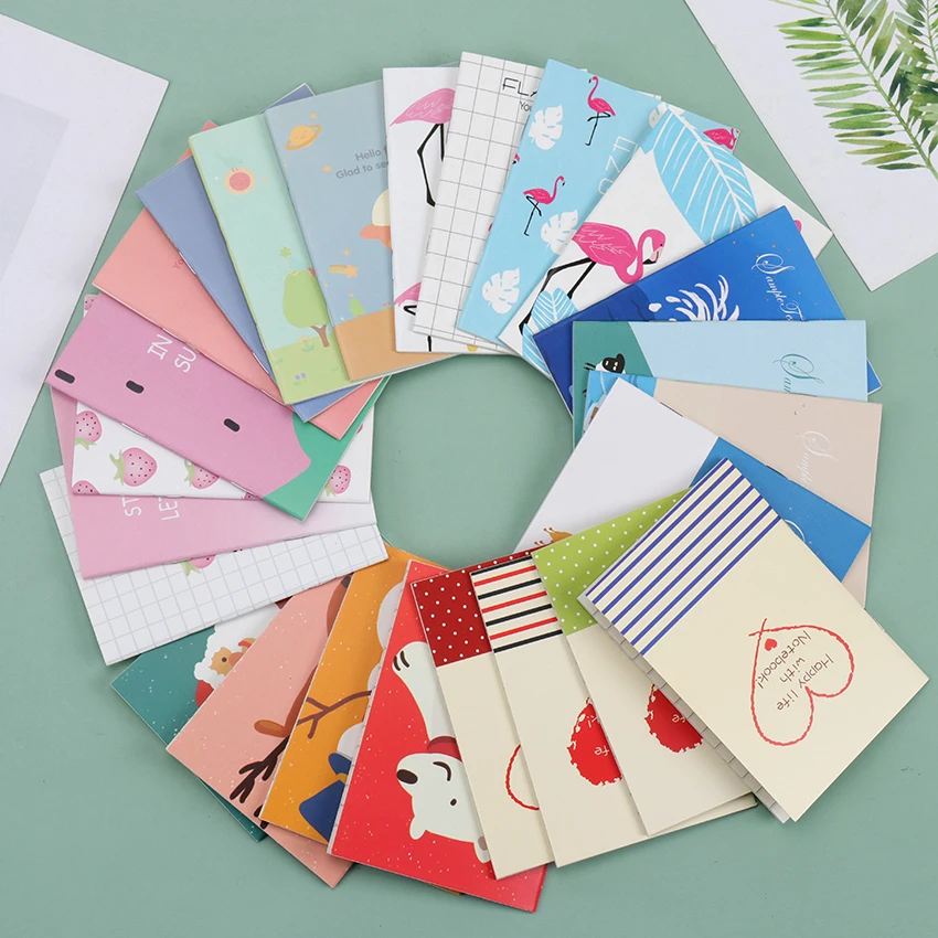 

1PC Mini Cute Kawaii Journal Diary Notebook With Lined Paper Vintage Retro Notepad Book For Kids Korean Stationery