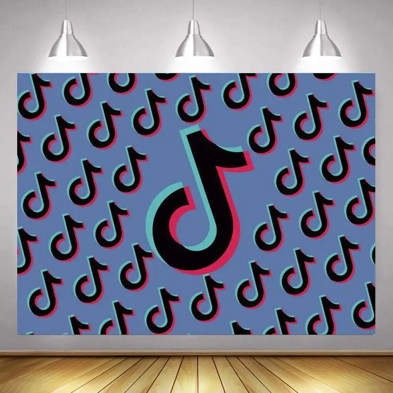 

Wonderful Musical Symbol Background Picture Studio Beat Audio Frequency Birthday Party Photography Backdrop Photo Booth