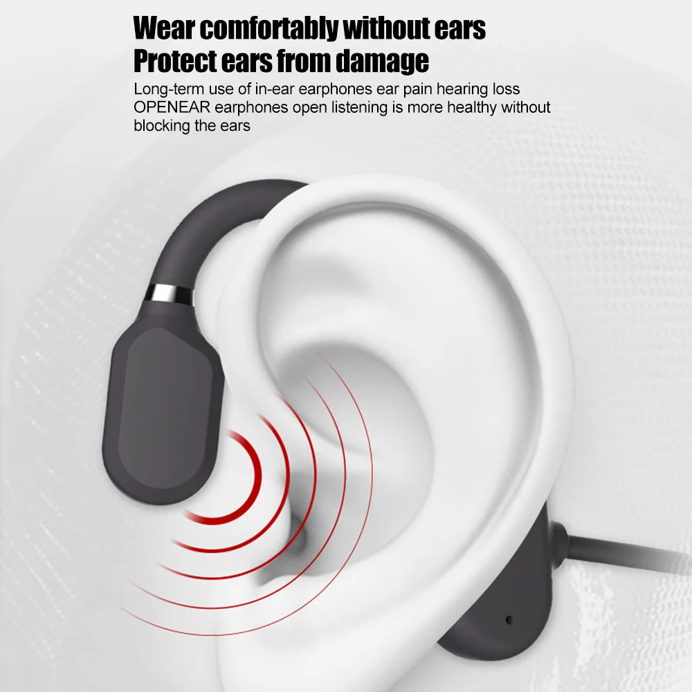 Наушники с костной проводимостью Bluetooth 180 градусов вращающиеся свободные руки
