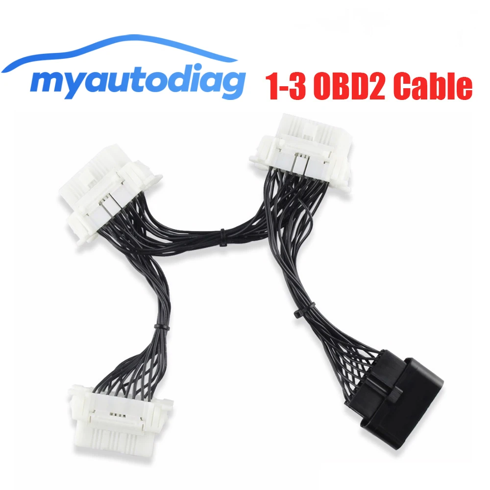 Диагностический сканер OBD2 OBDII OBD 2 16 Pin Автомобильный Кабель для ELM327 1 3 штекер