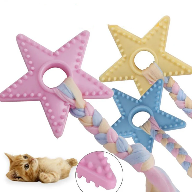 Звезда собака чистка зубов молярная жевательная игрушка кошка обучающий