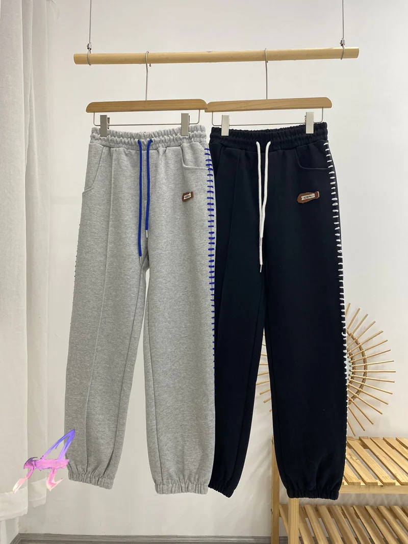 

ADER ERROR Sweatpants Side Hook Line Wool Drawstring Trousers Oversize Men's Women's Adererror Fashion Casual Pants