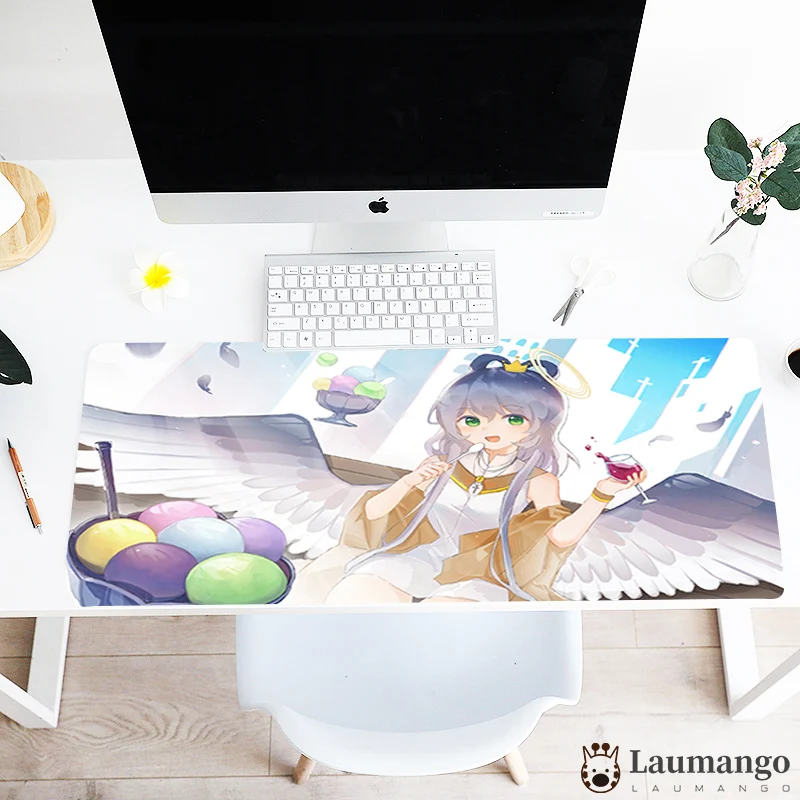 

Luo Tianyi anime mouse pad gamer Lock edge waterproof office game large size mousepad desk pad