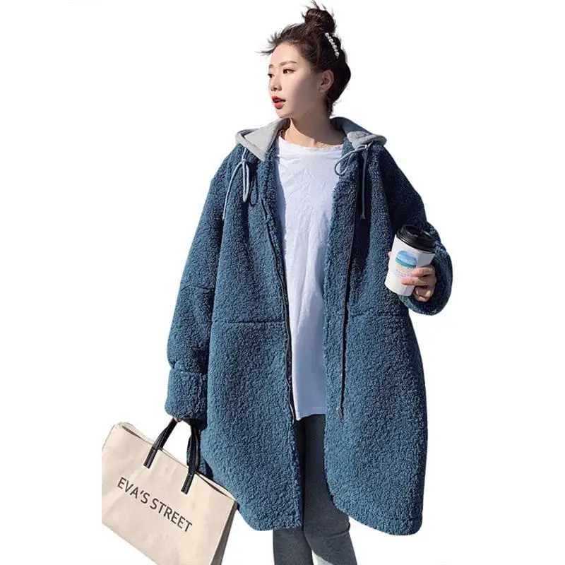 

Lamb Hair Coat Female Student Spring And Autumn Foreign Appearance Casual Long-sleeved Wild 2020 New Korean Version Loose