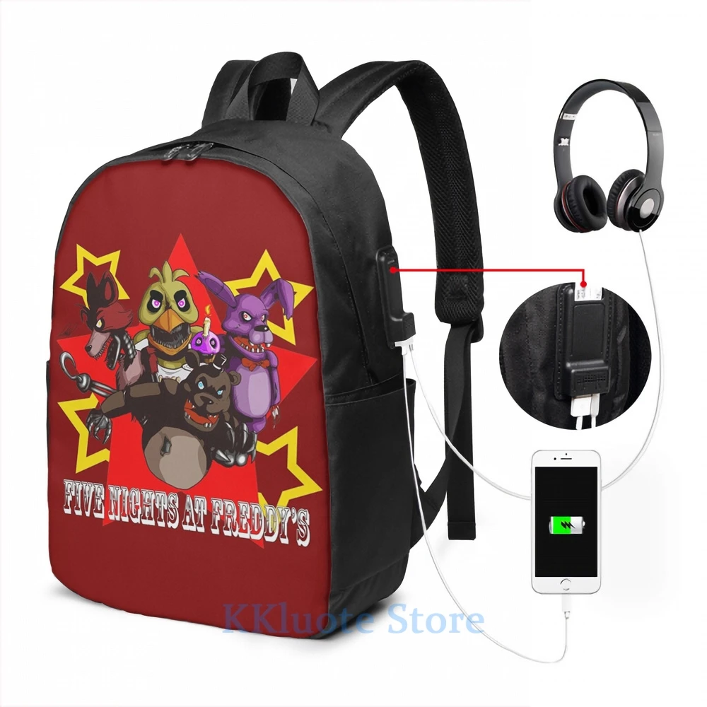 Рюкзак FNAF the gang с забавным графическим принтом для мужчин и женщин школьные ранцы