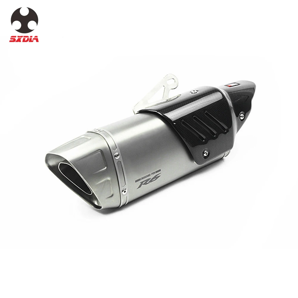 51 мм мотоцикл полная система глушитель трубы из углеродного волокна