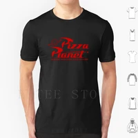 planet pizza t shirt men cotton 6xl woody buzz lightyear food store cartoon pixar retro sheriff mr potato head rex hamm andy