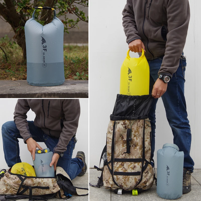 Бесплатная доставка 15D Silnylon / 30d cordura 210t PU водонепроницаемая сумка высокого