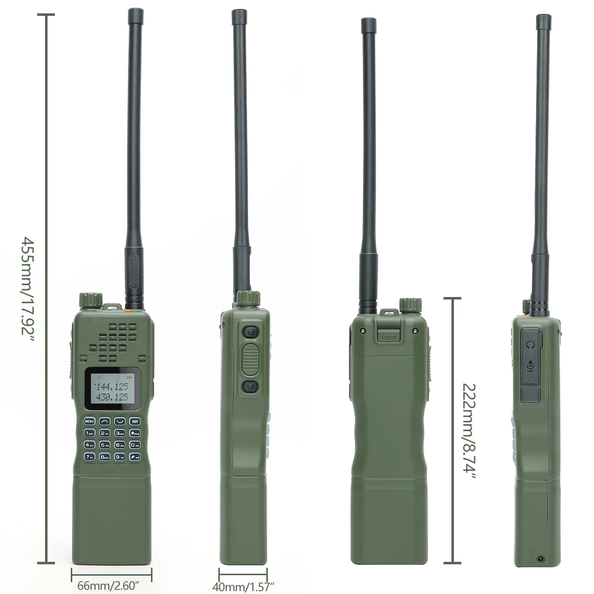 Baofeng AR-152 VHF/UHF Ham Radio 15W Powerful 12000mAh Battery Portable Tactical Game Walkie Talkie AN /PRC-152 Two Way Radio
