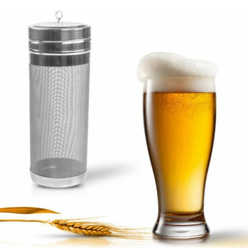 

Beer Dry Hopper Filter,300 Micron Filter Stainless Steel Mesh Keg for Home
