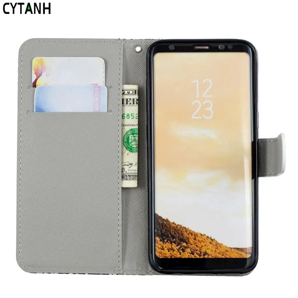 S7 S7Edge S8 S9 S10 Plus S10E PU кожаный чехол-бумажник для телефона samsung Galaxy S9 Plus сумки для женщин и мужчин Coque