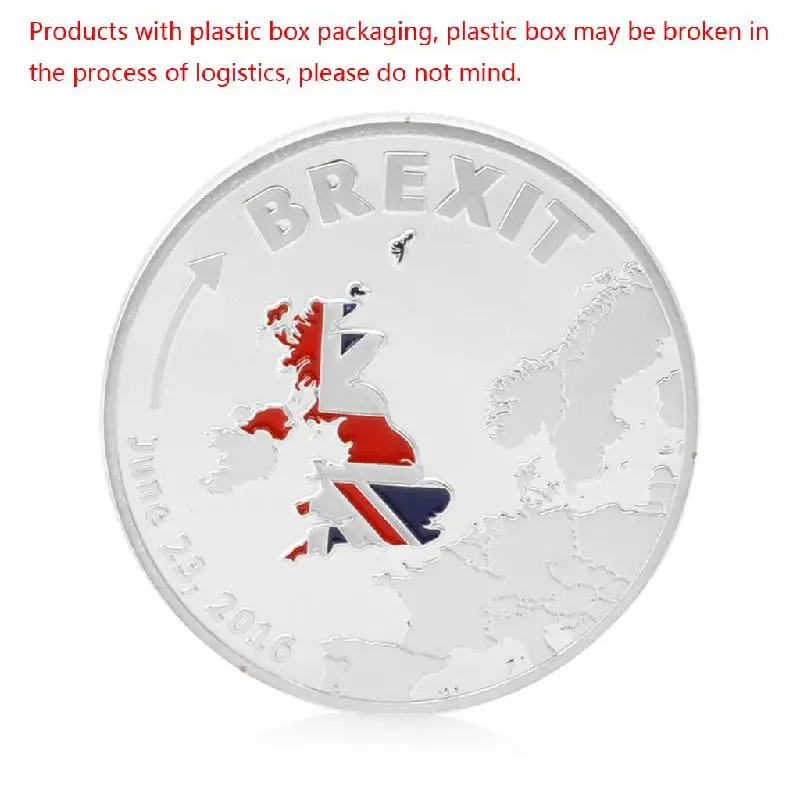 Позолоченные 2016 Острова Кука Brexit Памятная коллекция монет физический