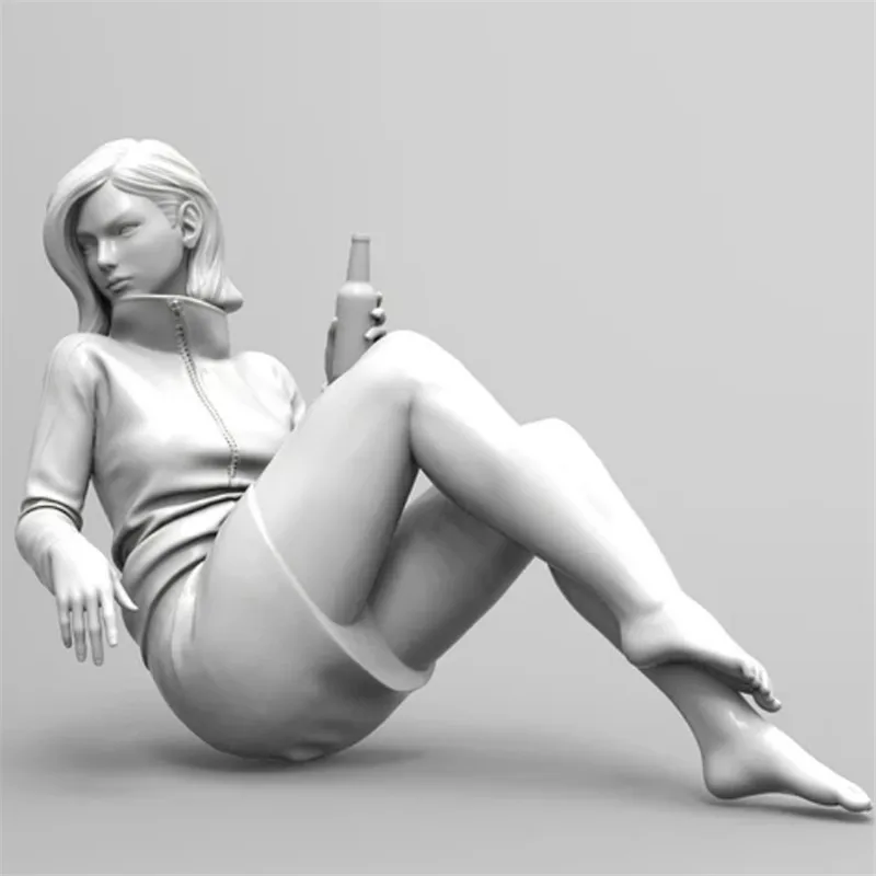 Фигурка из смолы масштаб 1/35 модель Sanaa Girl In Action Сборная набор бесцветные