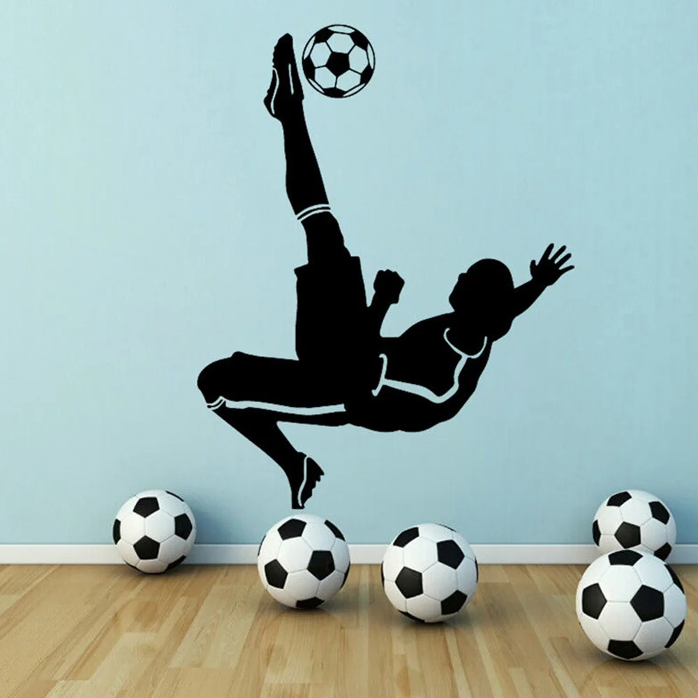 Новые футбольные настенные наклейки для мальчиков домашний декор наклейка