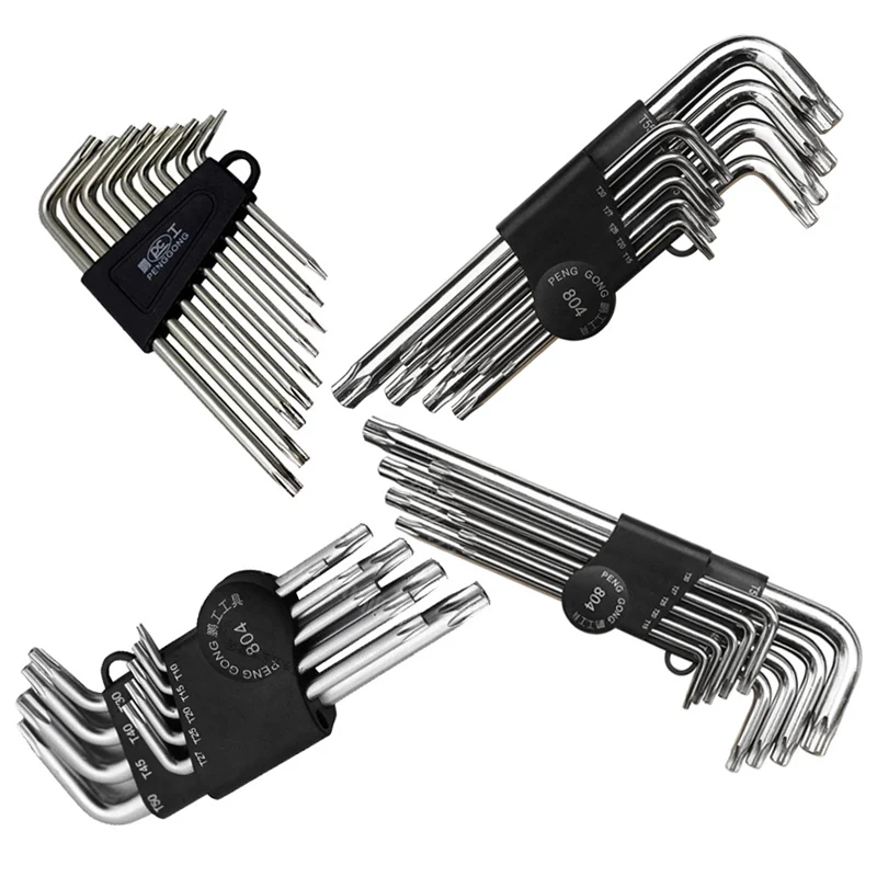 9 шт. шестигранник Аллен ключ гаечный набор инструментов Torx L ручка инструменты