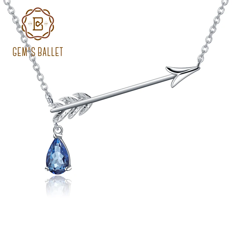 Женская подвеска в виде стрелы GEM'S BALLET кулон из стерлингового серебра 925 пробы с