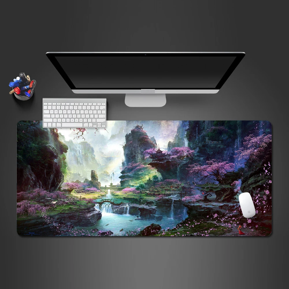 Лидер продаж Большой абстрактный Коврик для мыши с усовершенствованным