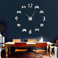 game controller video diy giant wall clock game joysticks stickers gamer wall art video gaming signs boy bedroom game