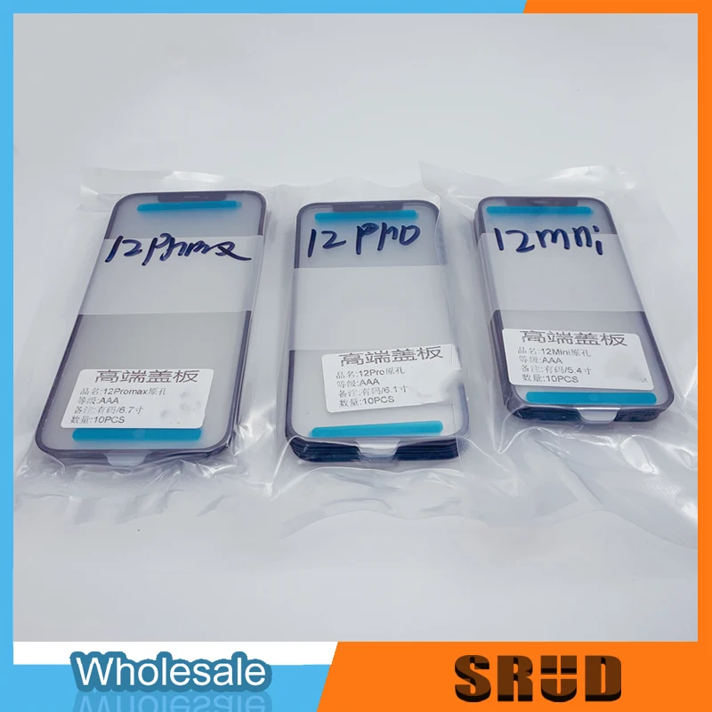 10PCS Laminated OCA Outer Glass for iPhone 13 Mini Pro Max 12 Mini Pro Max 11 Pro Max X XS MAX XR LCD Touch Panel Lens Replace