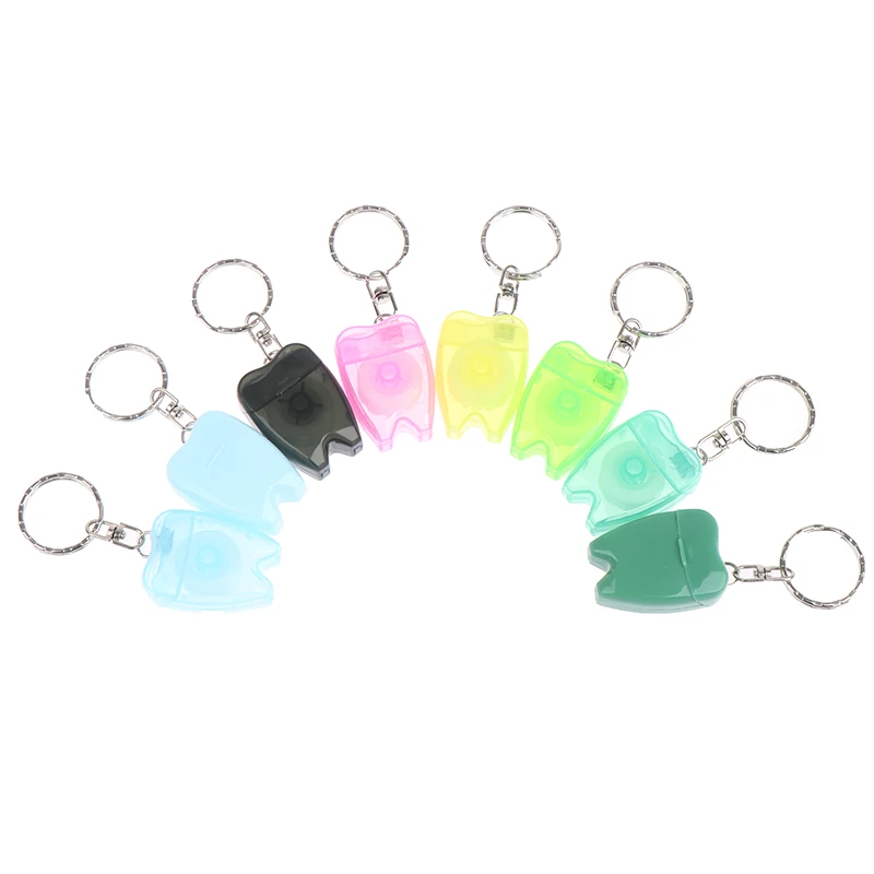 5PCS 15 м Портативный мини-зубная нить гигиена полости рта с коробкой практичный