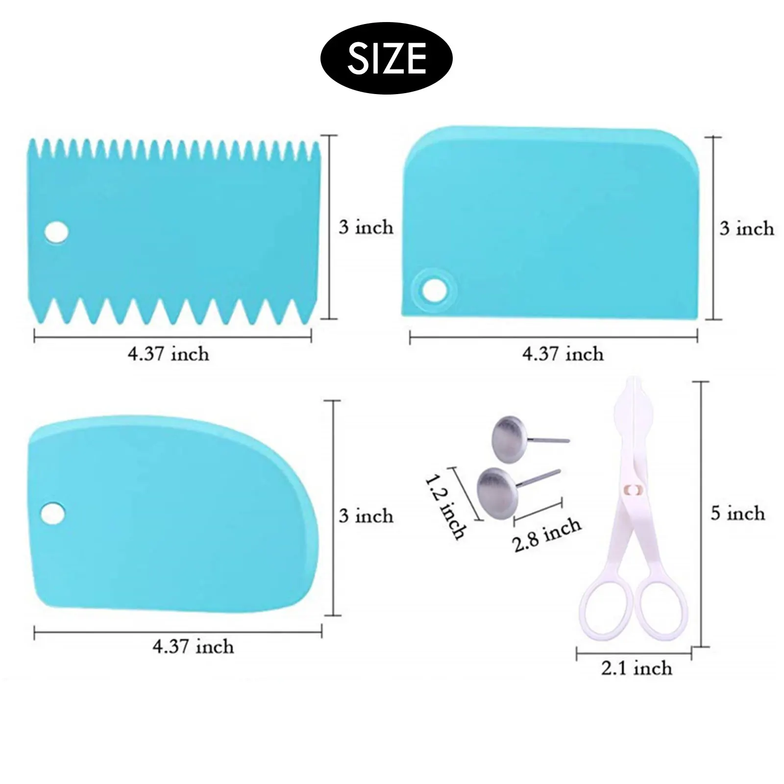 

42Pcs Set Baking Tools Cake Decorating Kits Cake Spatula Decorative Nails And Scissors Non-slip Turntable Nozzles Kitchen Access