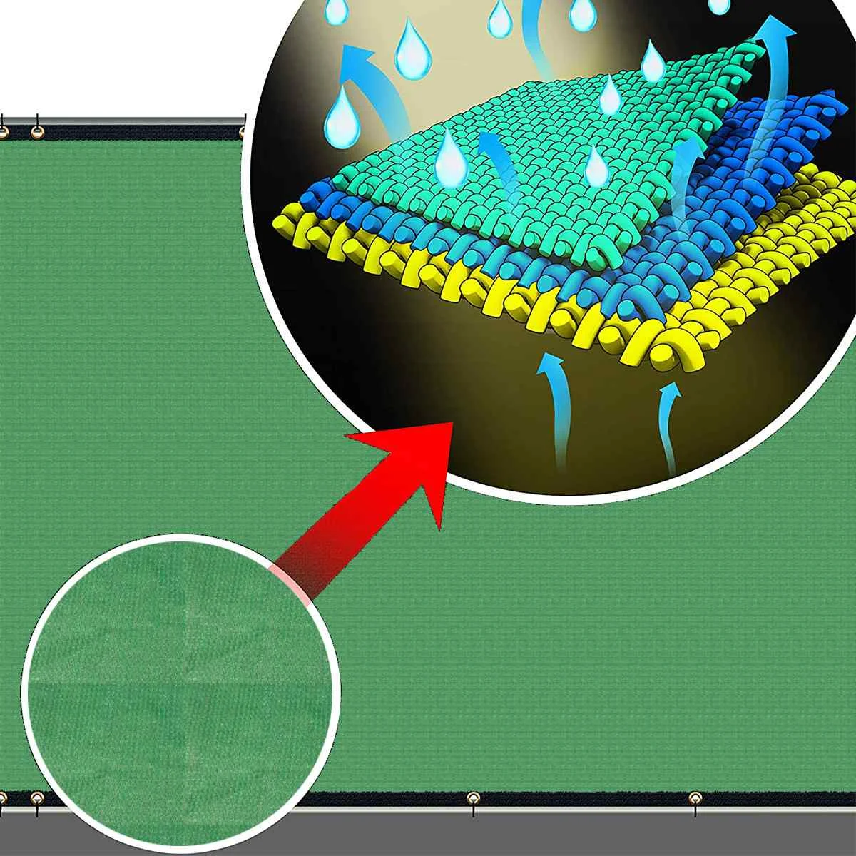 15 м ветра зонт чистый приют конфиденциальности Экран/простеганные уличный тент