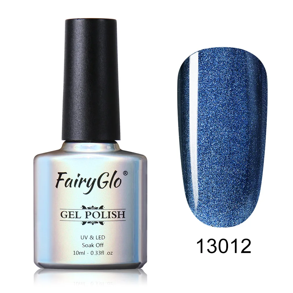 13012 FairyGlo 10ml 5D Wide Line Cat Eye UV Gel Polish Chameleon Cat's Eyes Nail Gel Polish Magentic Nail Gel Varnish Enamel Lacquer - Цвет: 13012