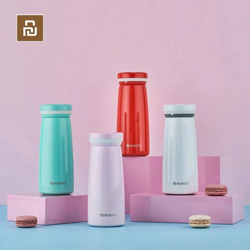 

Термос Xiaomi Youpin NONOO Sunny Doll, термос с изгибом из нержавеющей стали 304