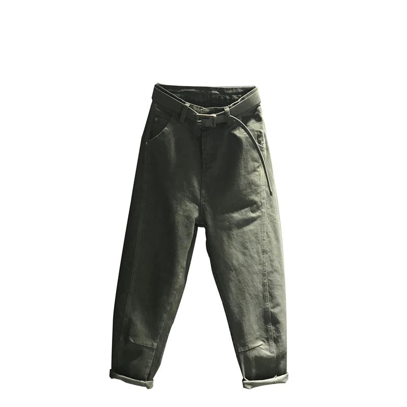 Джинсы для женщин в стиле бойфренд длинные штаны шаровары хлопковые легкие на