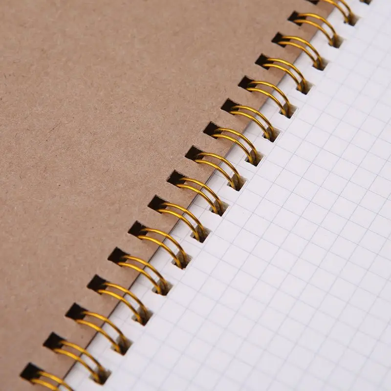 A5 Bullet Notebook Kraft Dot Grid Time менеджмент пустая книга спиральный журнал еженедельник