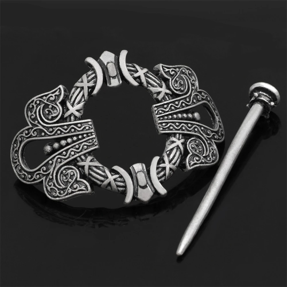 Женские шпильки для волос в средневековом стиле серебристые металлические